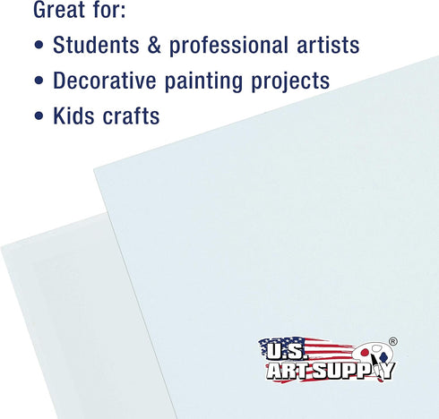 US Art Supply 4 X 4 inch Professional Artist Quality Acid Free Canvas Panel Boards 24-Pack (1 Full Case of 24 Single Canvas Panel Boards)...