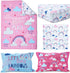 Funhouse Let's Chase Rainbows 4 Piece Toddler Bedding Set – Includes Comforter, Sheet Set – Fitted + Top Sheet + Reversible Pillowcase for Girls B...