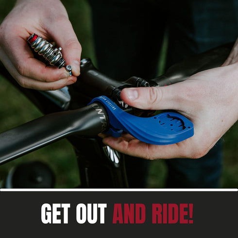 KOM Cycling Orange Garmin Bike Mount from Garmin Edge Mount Designed for Garmin Edge 530 and Other Garmin Models...