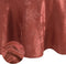 Elrene Home Fashions Elegant Woven Leaves Jacquard Damask Wrinkle Resistant Tablecloth, 70" x 70", Round, Spice Red...
