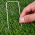 12 Pack Garden Stakes Landscape Staples, 5 inch U-Shaped Tent Stakes 11 Gauge Galvanized SOD Pins Lawn Stakes for Weed Barrier Fabric Securing, Fe...
