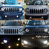 for Jeep Accessories Bezels Front Light Headlight Angry Bird Style Trim Cover ABS Compatible with Jeep Patriot 2011-2017 Model Mods Decor (Black)...
