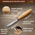 BeaverCraft Wood Carving Gouge K5/12 Woodworking Hand Chisel Compact Wood Carving Knife for Beginners and Profi...