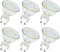 GU10 Light Bulbs Non-Dimmable, 6-Pack GU10 LED Light Bulbs 50watt Equivalent for LED Recessed Track Lighting 2700K Warm White, 4W 120V LED Bulbs w...