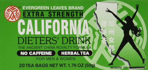 Evergreen Leaves Brand California Dieters' Tea 20 TB...
