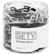 Paper Clips- Paper Clips for Office,School, and Personal Use-Small Paper Clips-Durable and Corrosion-Resistant File Folder Clips-(200 pcs, Black a...