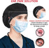 ABAMERICA Bouffant Caps with Button and Sweatband, Adjustable Scrub Caps for Women Men, One Size Multi Color...