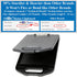Think2Master Black Plastic Storage Clipboard with Handle and Real Hinges. Storage Area Holds 275 Letter Sized Paper....
