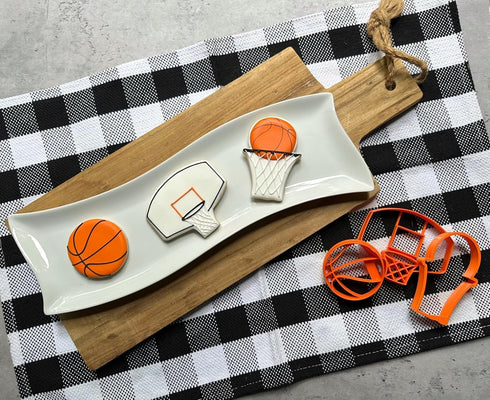 BASKETBALL COOKIE CUTTERS American Hoops Sport Basketball Game Hoop Backboard And Basketball in Hoop Cookie Cutters Made In The USA For Birthday G...
