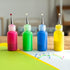 4 Ultra-fine Tip Applicator Bottles 20ml Clear, for storing & applying craft supplies & mediums like glitter, glue, paint, stains, inks - Creative...
