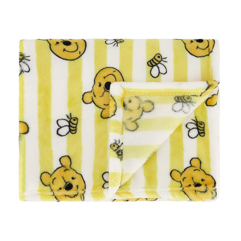 Disney 2-Pack Baby Blanket for Infants and Newborns, Plush Textured Fleece Winnie The Pooh Blanket, Perfect Unisex Gift for Toddlers...