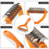 Pet Grooming Brush and Self Cleaning Slicker Brush, Dog Brush Cat Brush for Shedding, Undercoat Rake for Dogs & Cats, Deshedding Dematting Brush f...