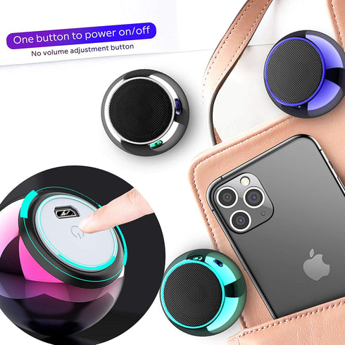 TWS Wireless Portable Small Bluetooth Speakers with Big Sound, Wireless Stereo Pairing, Metal Enclosure,Minimalism Design, Nylon Lanyard for Echo ...