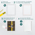 8" x 10" White Plastic Access Panel. Service Shaft Door Panel. Plumbing, Electricity, Heating, Alarm Wall Access Panel for Drywall. Bathroom Servi...
