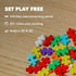PLUS PLUS - Accessory Pack, Red & Yellow - 2 Baseplates, 8 Wheels - Construction Building Stem/Steam Toy, Interlocking Mini Puzzle Blocks for Kids...