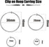 Keklle Stainless Steel 4 Pairs Clip On Hoop Earrings for Women Men Non Pierced Earrings (A:Silver-Tone)...