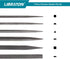 Libraton Needle File Set Interchangeable, Small Files, Mini Files, Wood Files, Metal Files Set, 6PCs Steel Files with Handle for Precision Metal F...