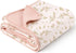 Konssy Muslin Baby Blankets for Girls, 100% Cotton Crib Blanket for Baby Infant Toddler, Super Soft and Lightweight Nursery Blankets 40"x36" (Pink...