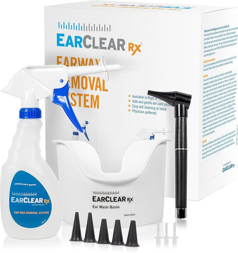 EarClear RX Ear Wash System Full Kit with Otoscope Parent (Rigid Kit, 3 Tips)...