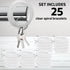 25PCS Clear Wrist Keychain – Transparent Spring Spiral Wrist Coil Key Chain for Woman Girl Key Holder Clear Color Spiral Keychain Bracelet Soft Pl...