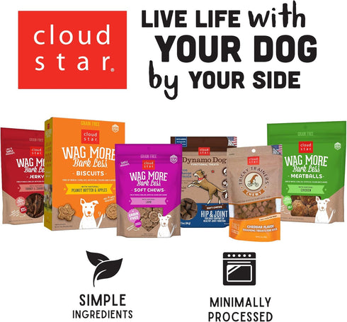 Cloud Star Tricky Trainers Crunchy Dog Training Treats 8 oz Pouch, Chicken Liver Flavor, Low Calorie Behavior Aid with 450 treats...