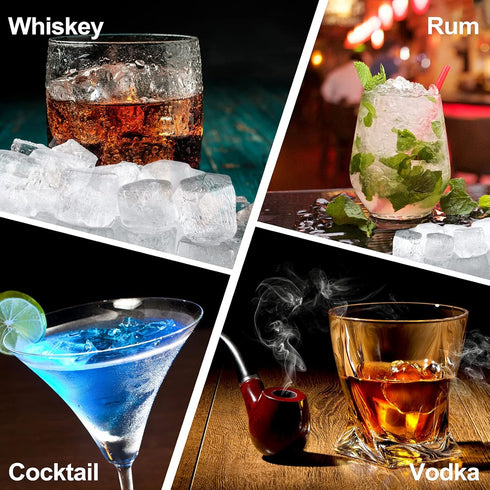 2 PCS Premium Ice Cube Trays, AUSSUA Silicone Ice Cube Molds with Sealing Lid, 74-Ice Trays, Reusable, Safe Hexagonal Ice Cube Molds, for Chilled ...