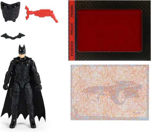 DC Comics, Batman 10cm Action Figure with 3 Accessories and Mystery Card, The Batman Movie Collectible Kids Toys for Boys and Girls Ages 3 and up...
