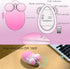 UBOTIE Bluetooth Wireless Optical Mouse, Portable Wireress Bluetooth and USB Nano Connection Cute Rat Shape Colorful Gift Computer Mouse for Lapto...