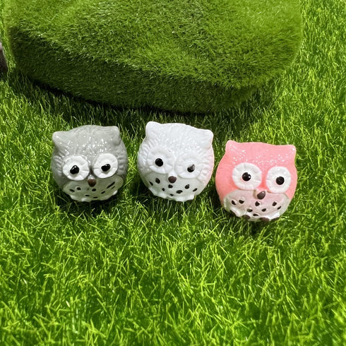 Owls Fairy Garden Accessories, Owls Miniatures for Fairy Garden Supplies, Miniature Figurines for Micro Landscape, Plant Pots, Bonsai Craft Decor,...