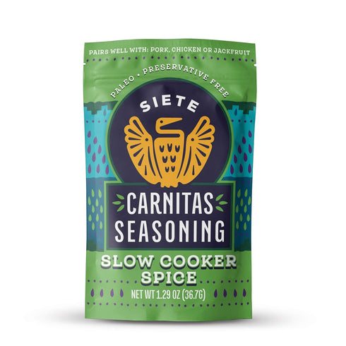 Siete Carnitas Seasoning Mix | Slow Cooker Spices | Gluten Free | Vegan | Paleo | Preservative Free (6 Packets) 42 Servings...