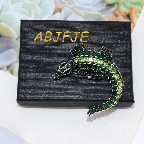 Retro Dragon Crystal Brooch Sparkling Uniquely Stylish 3D Dragon Shape Rhinestone Brooch Pin Gothic Punk Fashion Jewelry Gifts Brooches Accessorie...