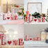 Jetec Valentine's Day Love Wooden Block Signs Freestanding Love Tabletop Decorations Wood Heart Table Decor for Valentines Wedding Home Party Shel...