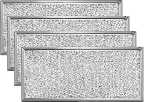 Fits for Whirlpool W10208631A Microwave Grease Filter - Approx 13" x 6" (4-Pack)