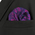 S&W SHLAX&WING Pocket Squares for Men Purple Blue Fuchsia Paisley...
