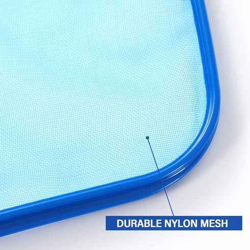 Pool Skimmer - Pool Net, Pool Skimmer Net with Solid Plastic Frame, Skimmer Net with Fine Mesh Net, Pool Nets for Cleaning Leaf of Swimming Pools,...
