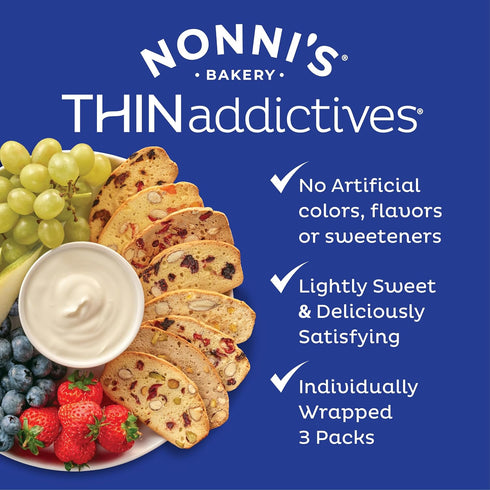 Nonni's, Thin addictives Pistachio Almond Crisps, 4.4 Ounce...