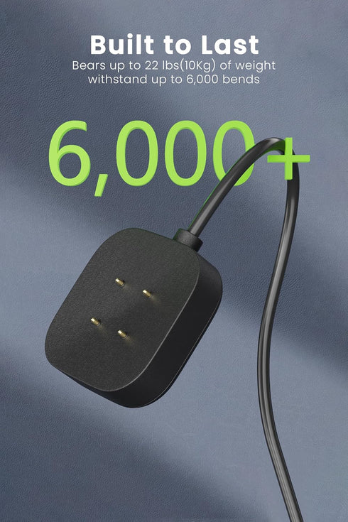 Compatible for Fitbit Sense/Sense 2/Versa 4/Versa 3 Charger Replacement 3.3FT USB Magnetic Fast Charging Cable Dock Stand for Fitbit Sense/Sense 2...