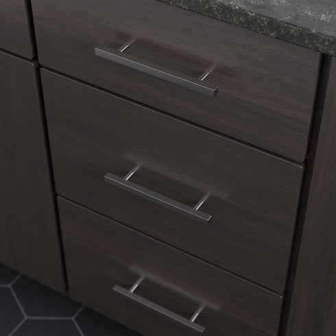 Franklin Brass Simple Square Bar Cabinet Pull, Stainless Steel, 5-1/16 in (128mm) Drawer Handle, 10 Pack, P46657K-SS-B...