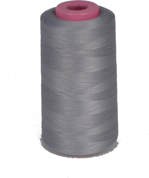 LA Linen 100% Polyester Cone Serger Thread, Gray A710...