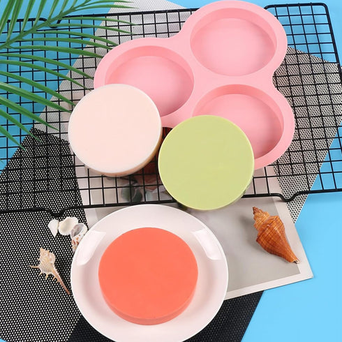 Siliocne Air Fryer Egg Mold 4 INCH Jumbo Silicone Muffin Top Pan Egg Mould for Breakfast Sandwiches Air Fryer Baking Pan 4 Pack...