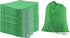 Green Cotton Christmas Drawstring Bags 145 GSM, (6x8 in 25 pcs) Kitchen & Grocery and herb Storage, Eco-Friendly, green gift bags Small Christmas ...