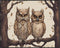 Posterizer 1 pcs- Two brown owls sitting on a tree print-Art for Animal Lovers-Floral Botanical Art- Gift for Men Women Entrepreneur Teens-Decor f...