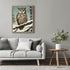 Posterizer 1 pcs-owl in nature-winter snowy scene in oil painting style-10-Art for Animal Lovers-Landscape & Nature Art-Decor for Home & Office- u...