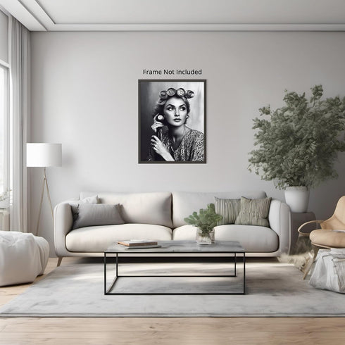 Posterizer 1 pcs-comedic high fashion retro art of woman-black and white photo 1-Photography Art-Retro Art-Decor for Home & Office- unframed wall ...