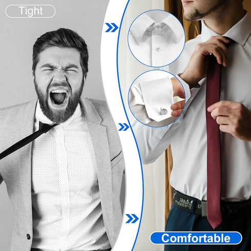 18Pcs Button Extender for Trousers Collar Extender Buttons Pants Waist Extender Shirt Extender Adjustable Extended Button Jeans Button for Shirt D...