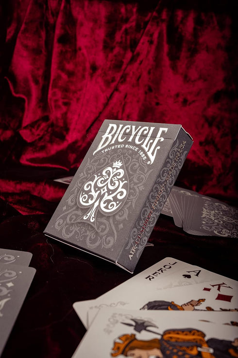 Bicycle Cinder Premium Playing Cards, Silver Smoke Foil, 1 Deck...