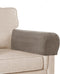 Sofa Arm Covers Stretch Velvet Plush Anti-Slip Couch Armrest Protector for Sofa Couch Chair Recliner, Set of 4, Taupe...