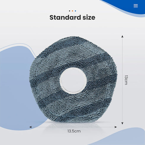 8 Pack Mop Pads Compatible with eufy X10 Pro Omni / X9 Pro Robot Vacuum Cleaner, Spin Cleaning Pads Replacement Accessories Set...