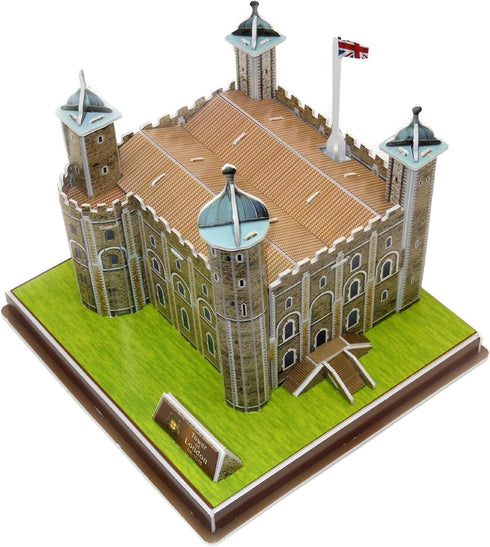 Creative 3D Puzzle Paper Model Tower of London DIY Fun & Educational Toys World Great Architecture Series, 36 Pcs...