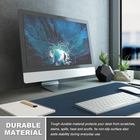 K KNODEL Large Desk Mat, Office Desk Pad, Computer Desk Mat, Laptop Mat for Desk, Desk Protecor Mat, Desktop Mat, Desk Writing Pad, Desk Blotter P...